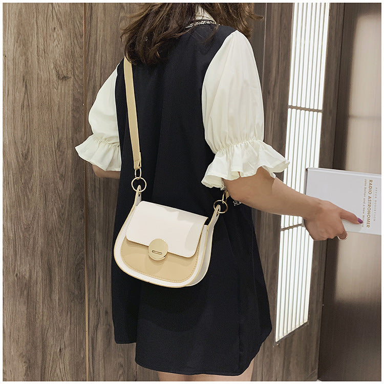 Ladies PU Sac Bandoulière Saddle Élégant