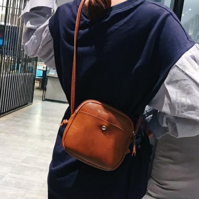Ladies PU Sac Messager Shell Élégant