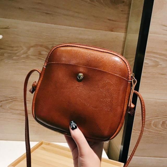 Ladies PU Sac Messager Shell Élégant