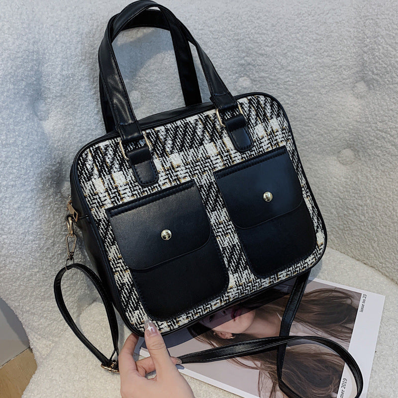 Ladies PU Sac Épaule Grande Capacité