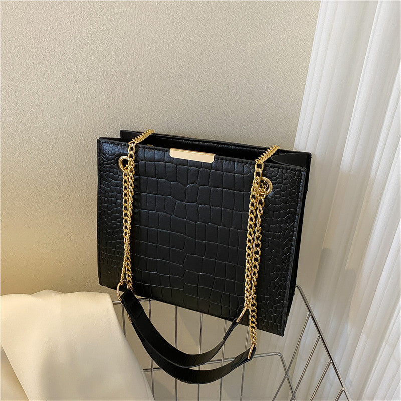 Texture Female Trendy Fashion Shoulder Bag