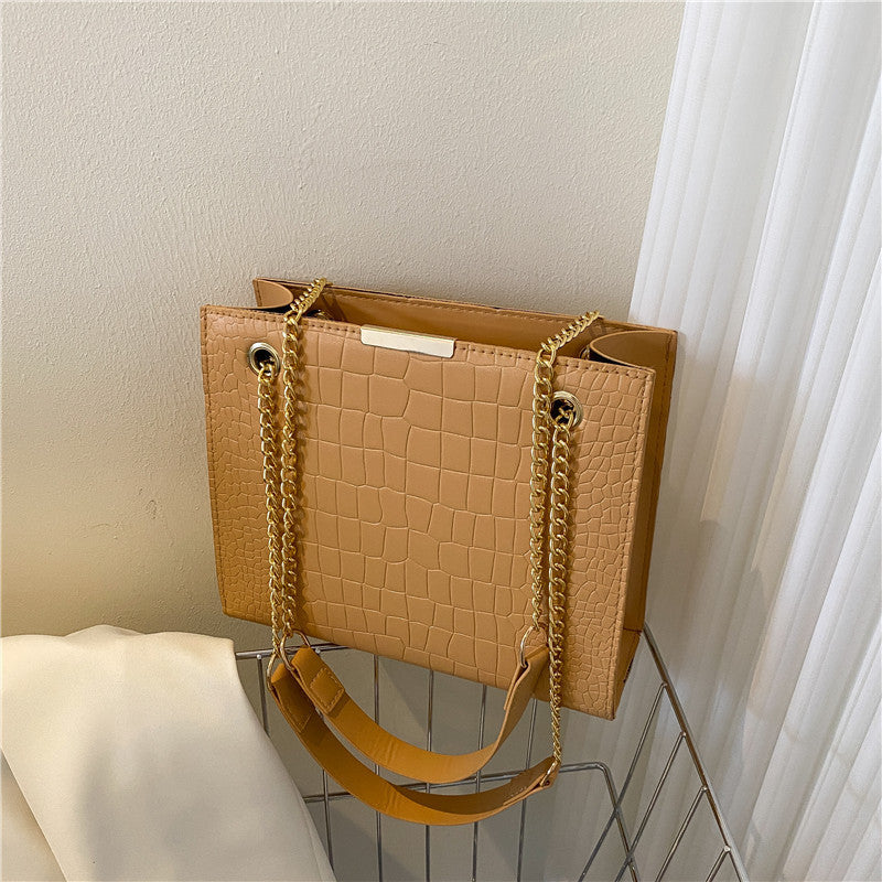 Texture Female Trendy Fashion Shoulder Bag