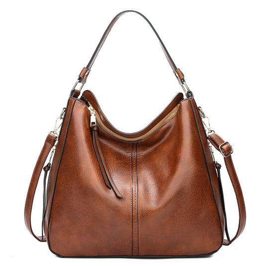 Ladies Cuir Véritable Sac Épaule Mode Élégant