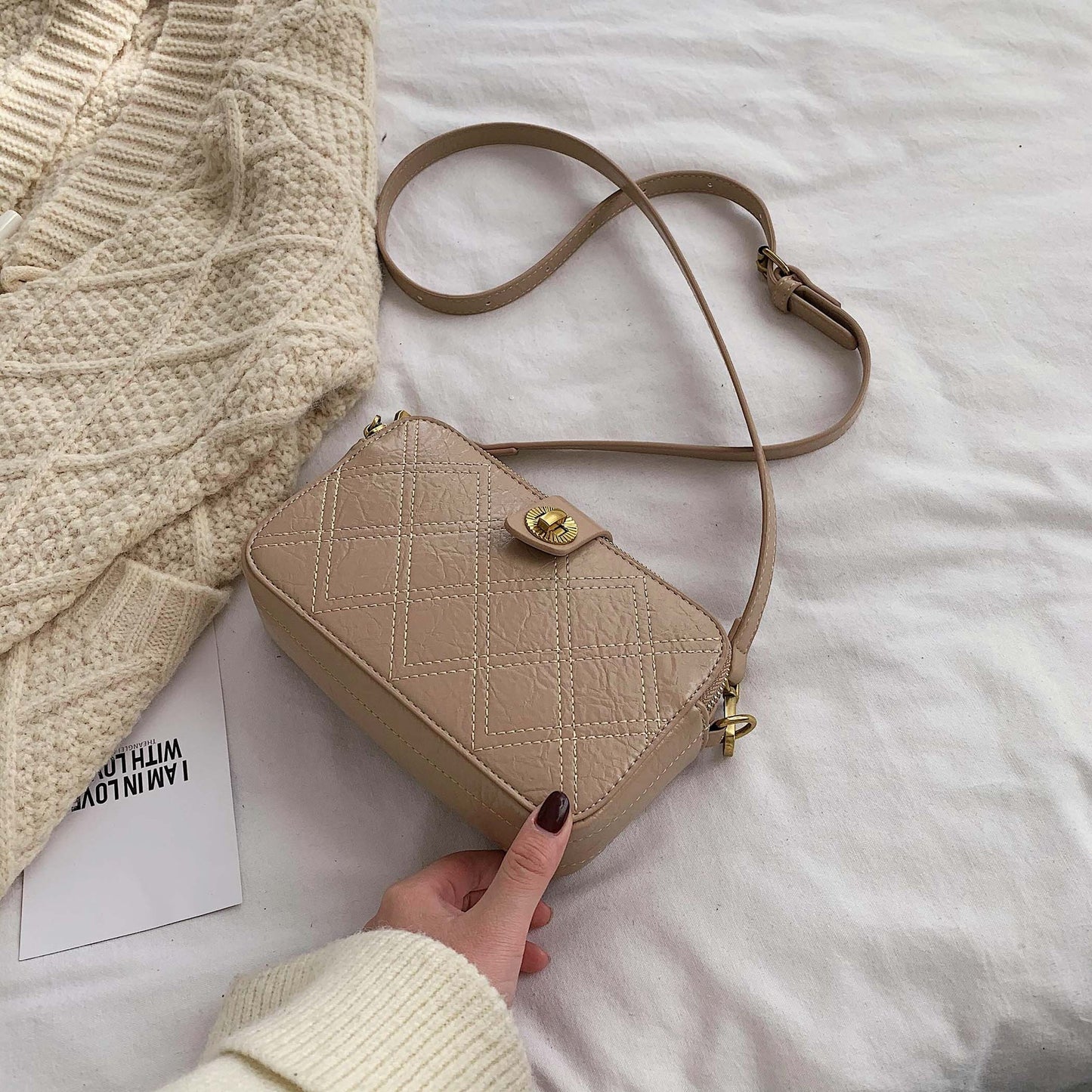 Ladies PU Sac Bandoulière Mode Élégant