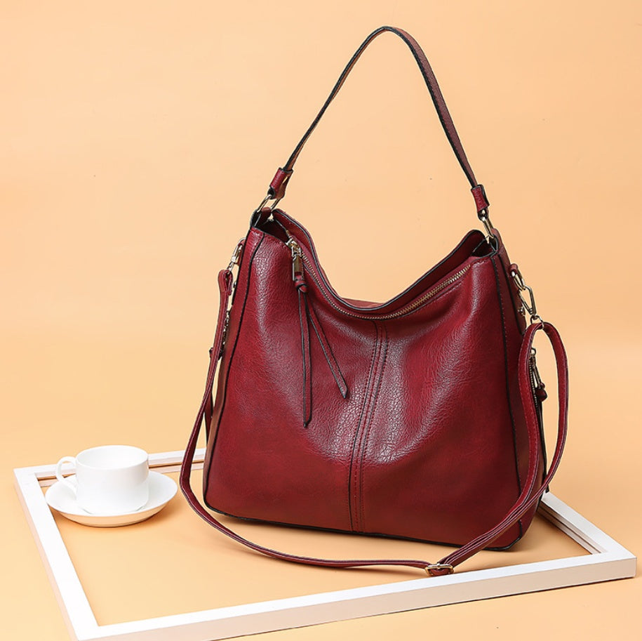 Ladies Cuir Véritable Sac Épaule Mode Élégant