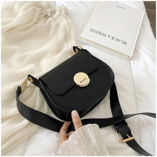 Ladies PU Sac Bandoulière Saddle Élégant