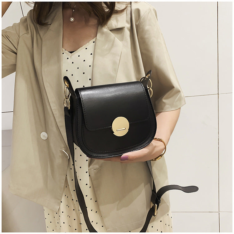 Ladies PU Sac Bandoulière Saddle Élégant