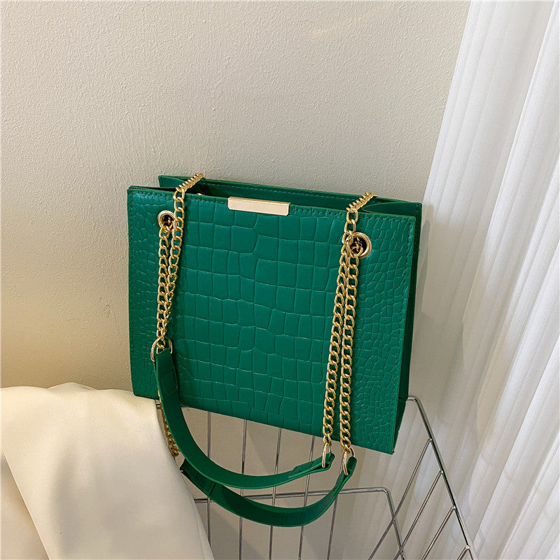 Texture Female Trendy Fashion Shoulder Bag