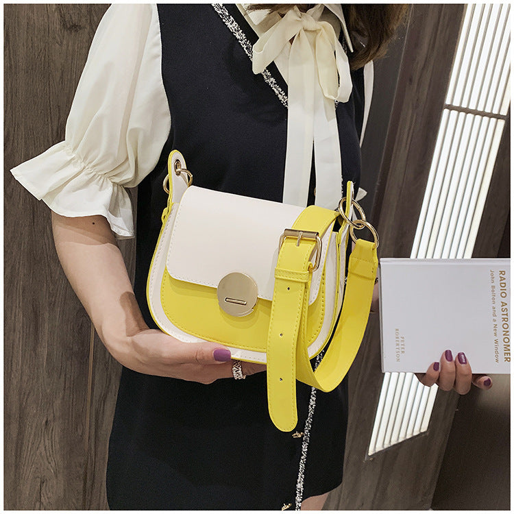 Ladies PU Sac Bandoulière Saddle Élégant